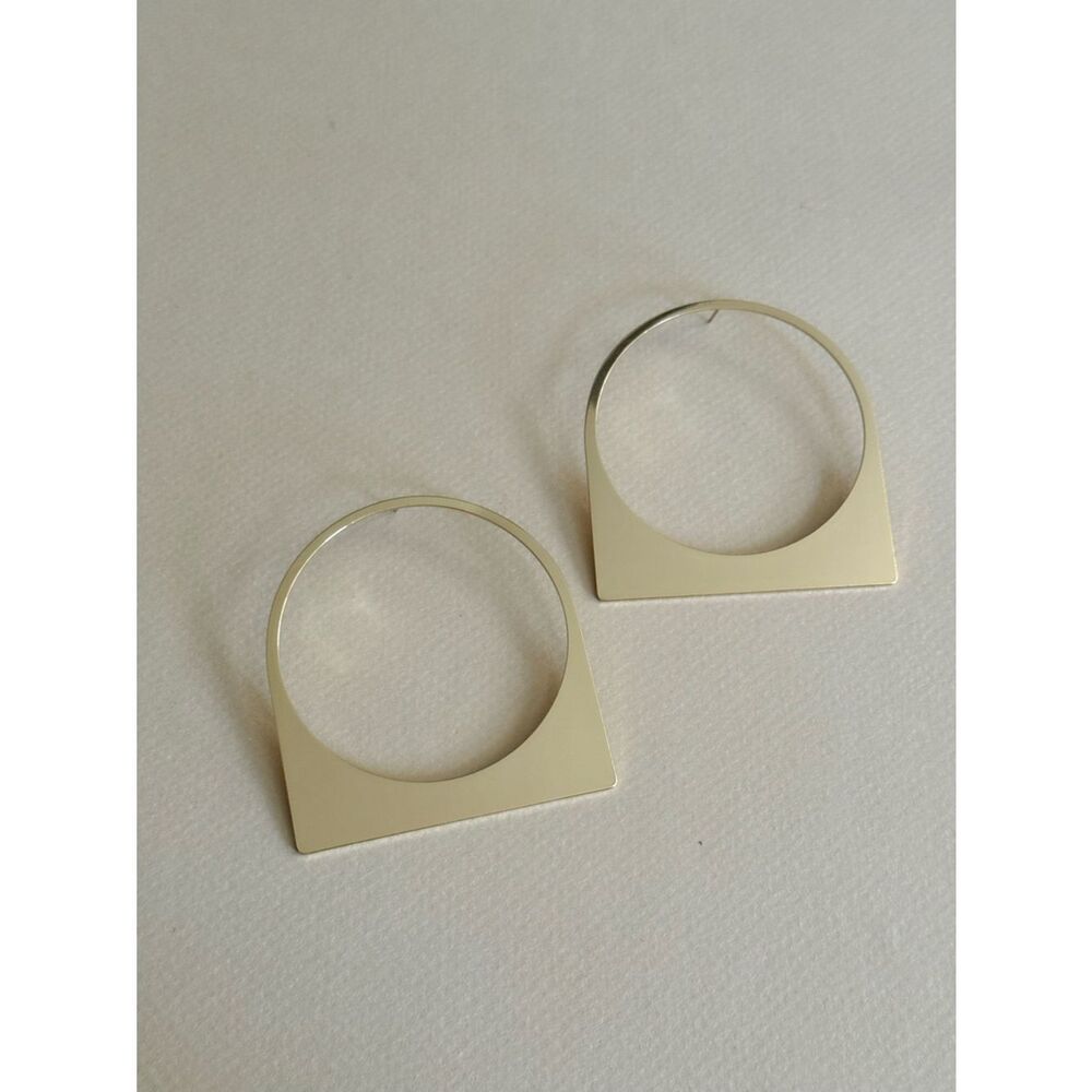 Geo hoop earrings #2651 - Picture 2 of 3